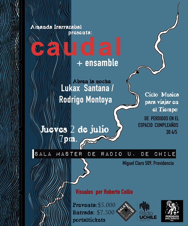 Amanda Irarrázabal y su cuarteto + Lukax Santana & Rodrigo Montoya se presentan en Sala Master 